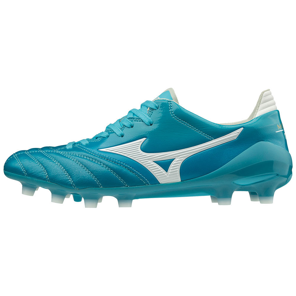 Mens Mizuno MORELIA NEO II JAPAN Soccer Cleats Blue Turquoise/White Philippines (ORTYWD801)